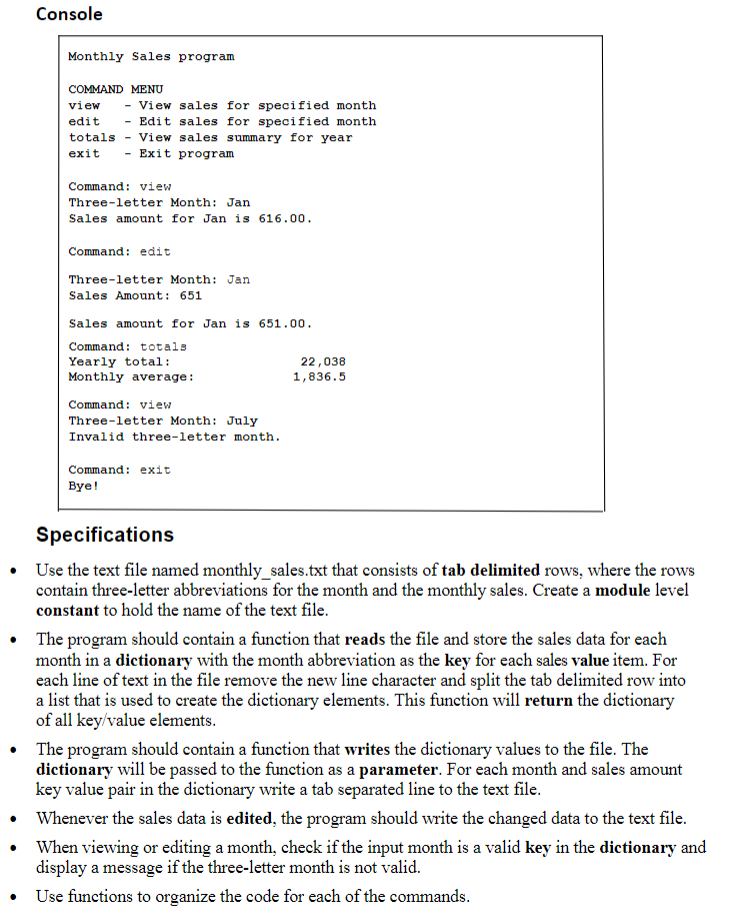 Create a program that allows you to view and edit