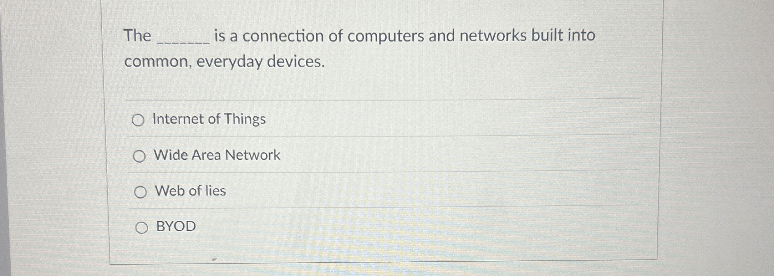 The is a connection of computers and networks