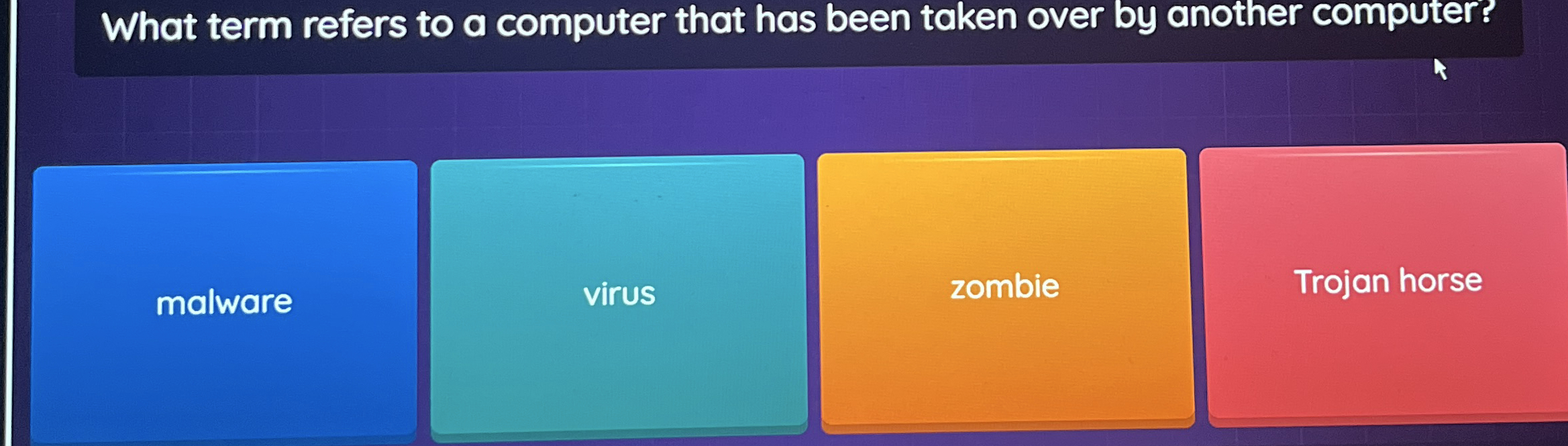 What term refers to a computer that has been