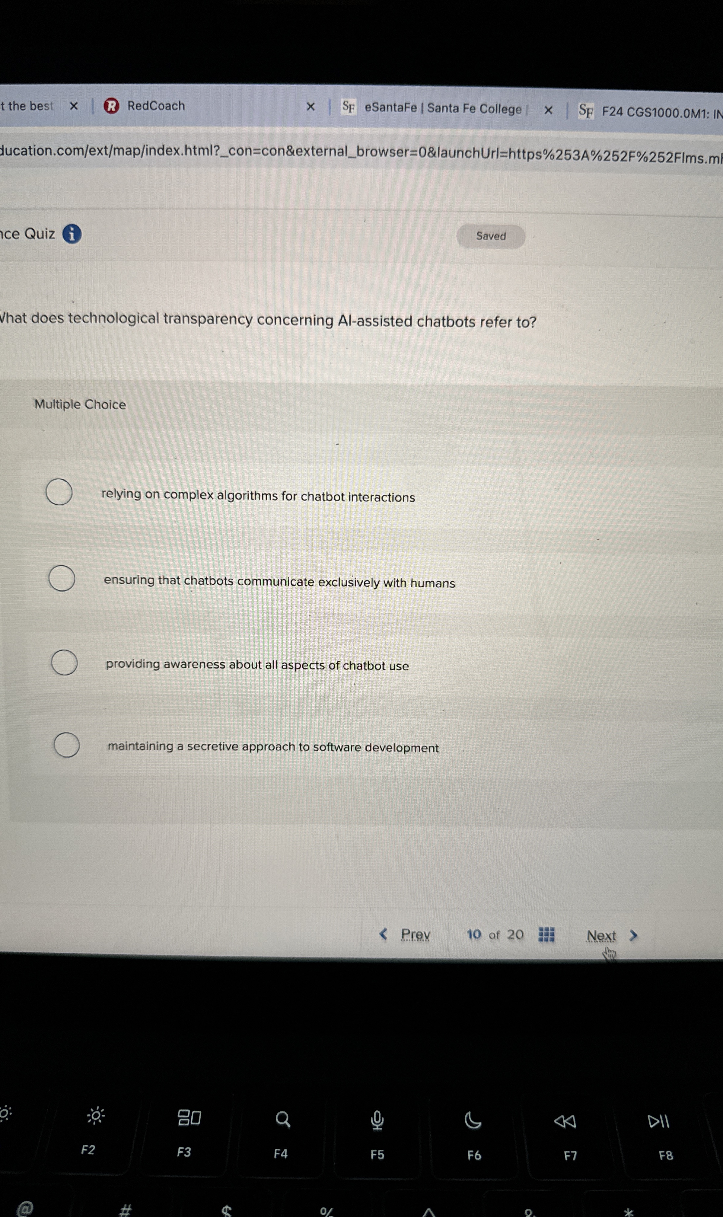 What does technological transparency concerning