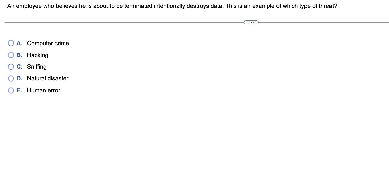 An employee who believes he is about to be