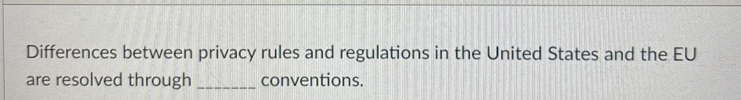 Differences between privacy rules and regulations
