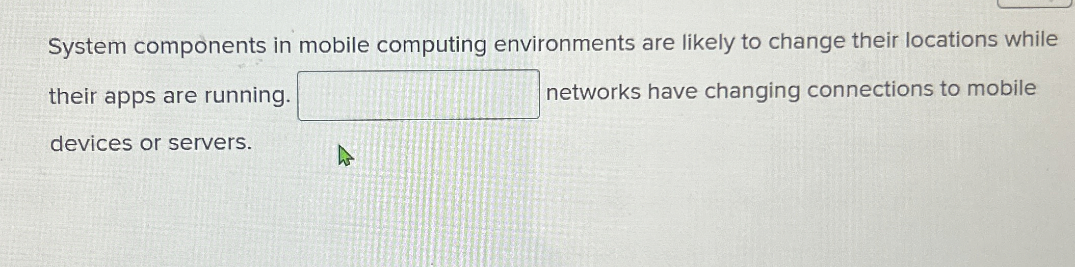 System components in mobile computing