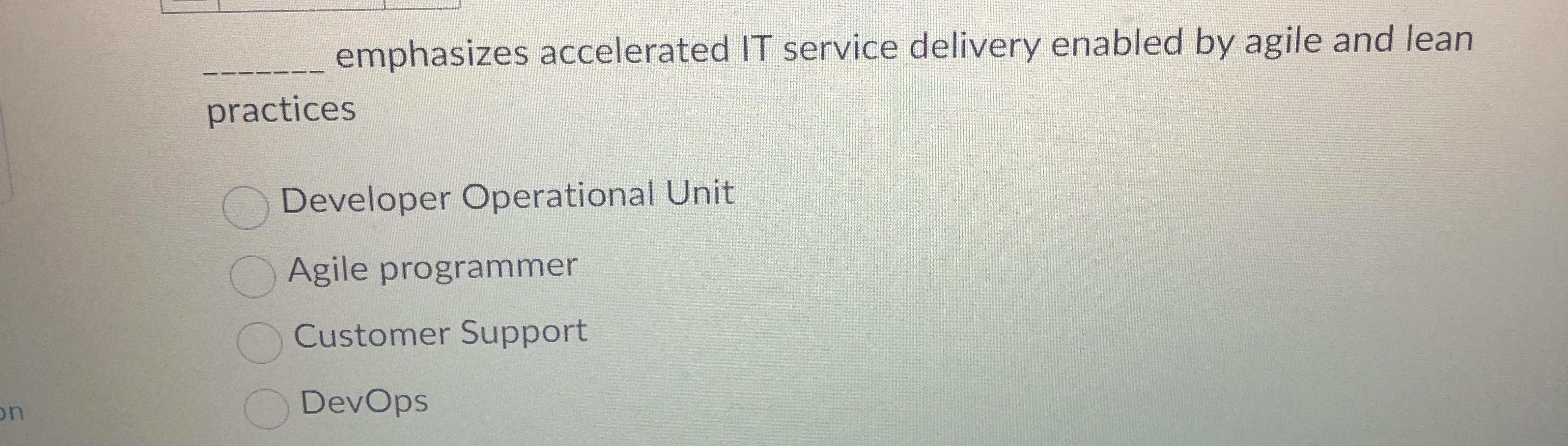 q , emphasizes accelerated IT service delivery