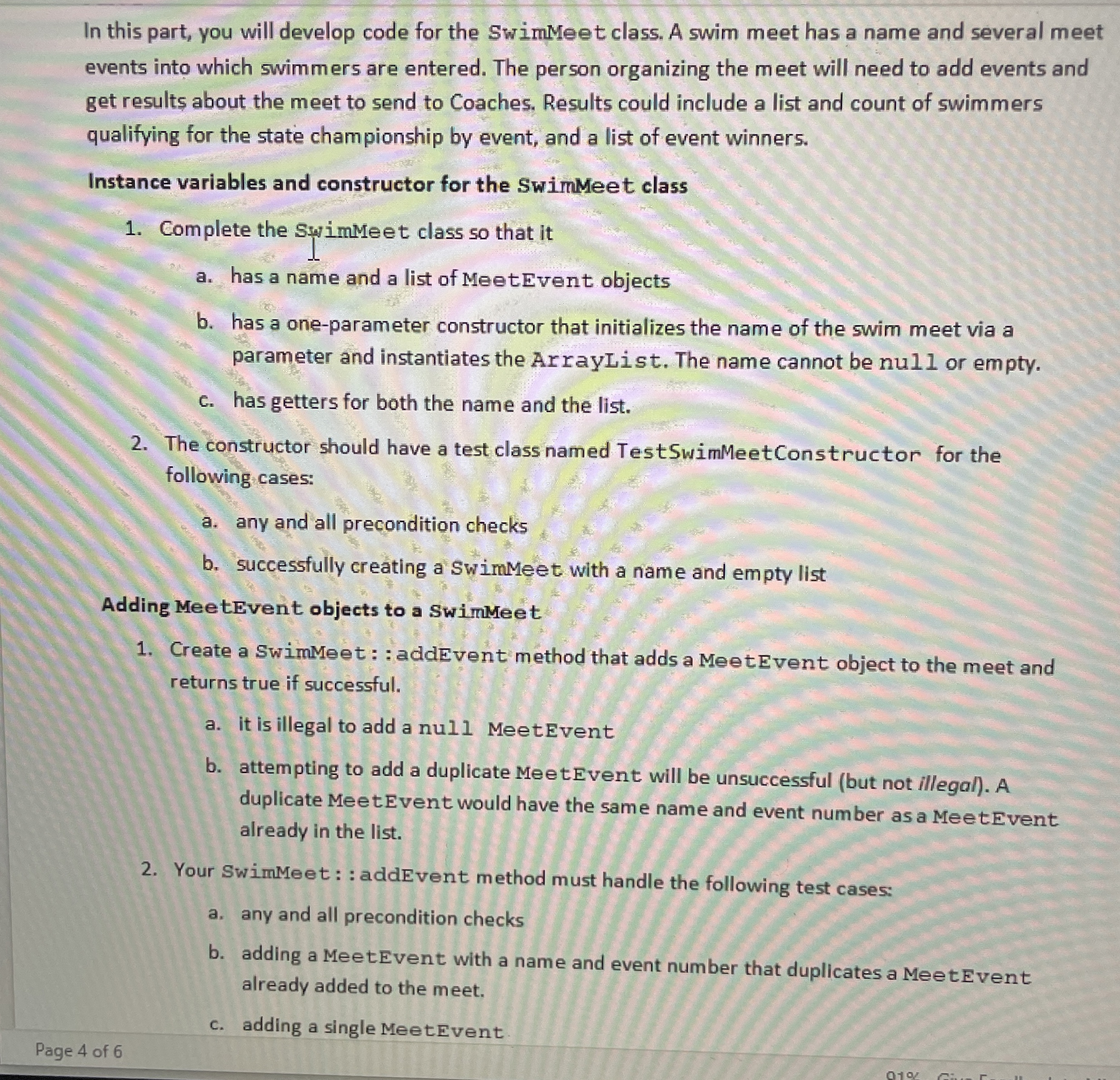 In this part, you will develop code for the