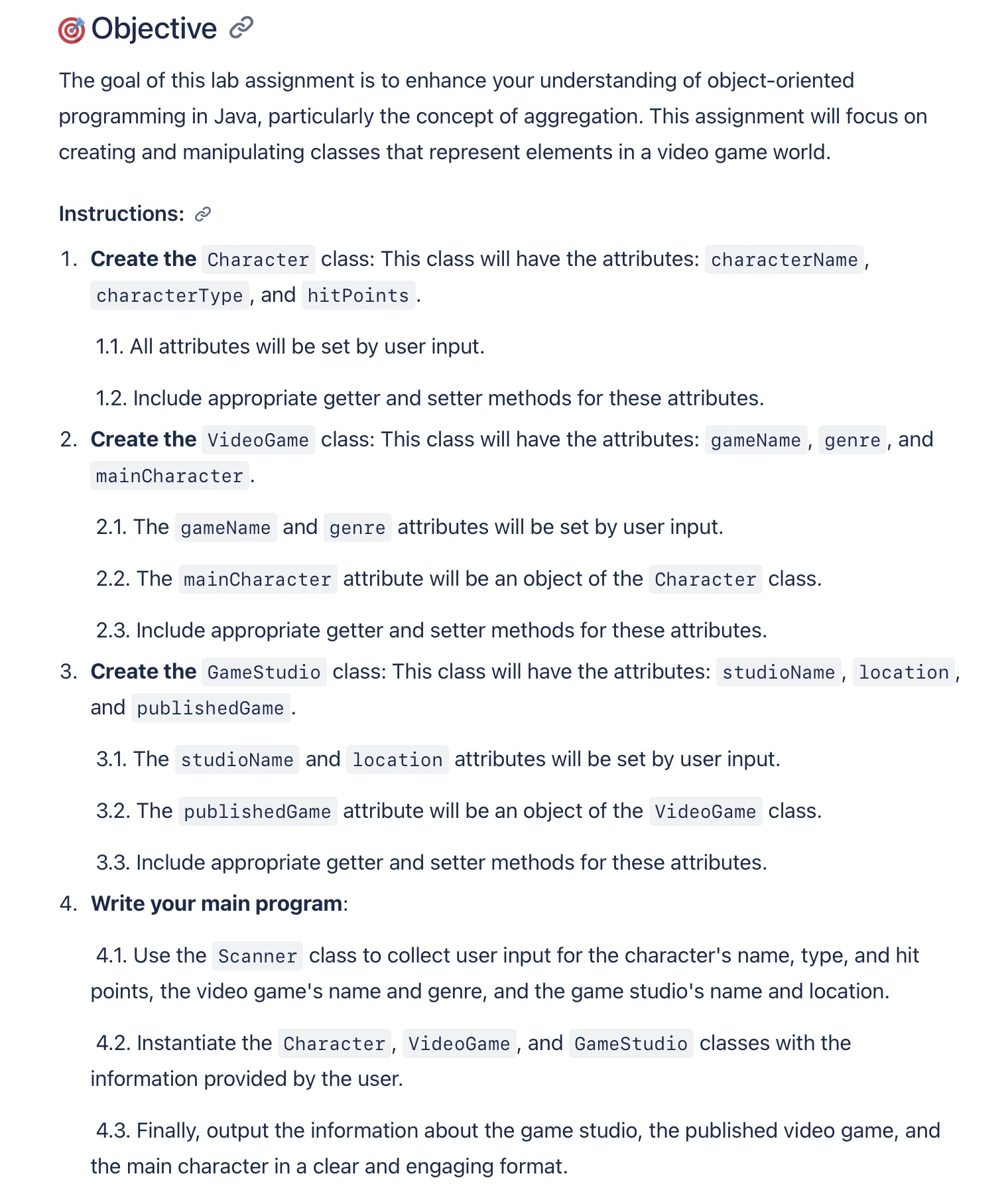 Objective: The goal of this lab assignment is to