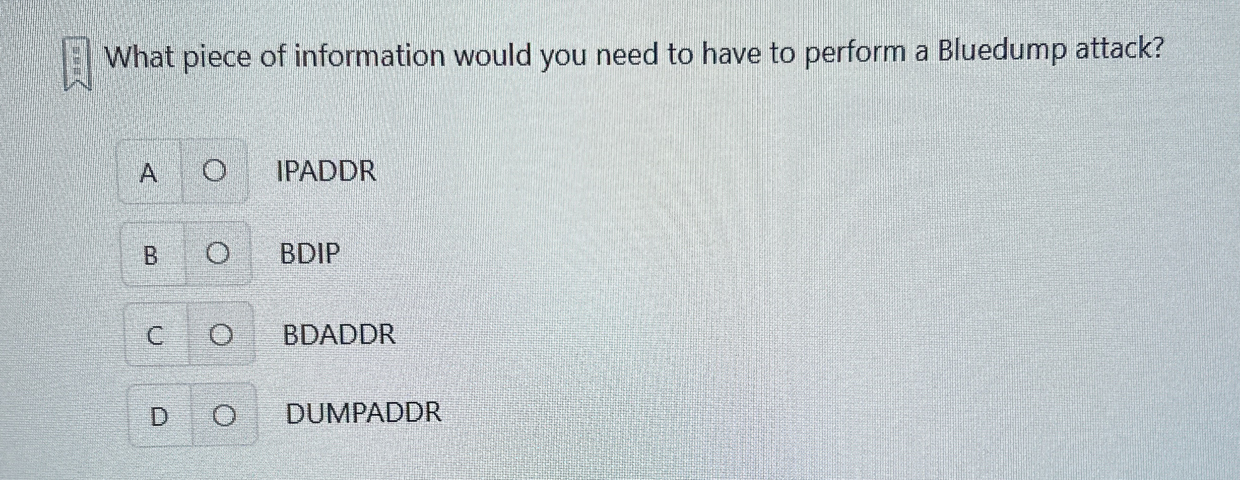 What piece of information would you need to have