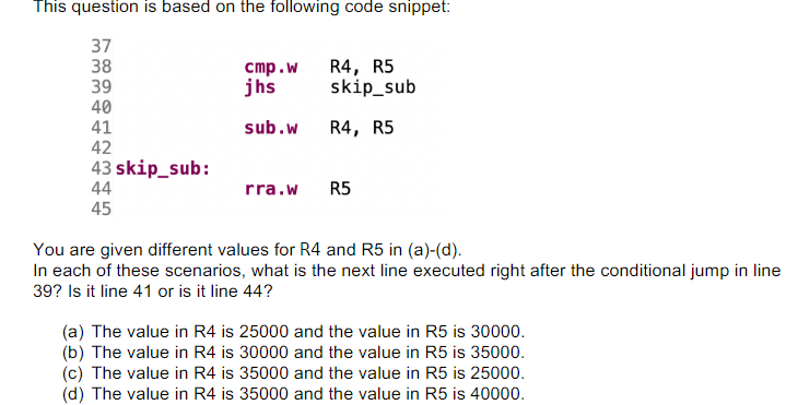 This question is based on the following code