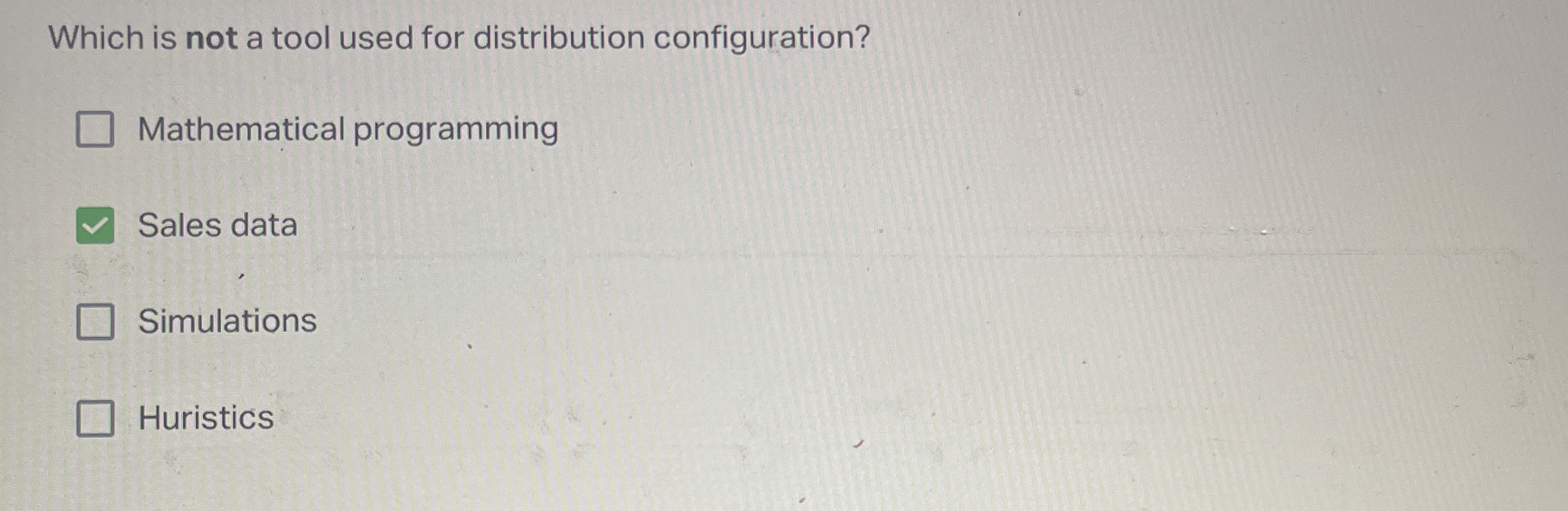 Which is not a tool used for distribution