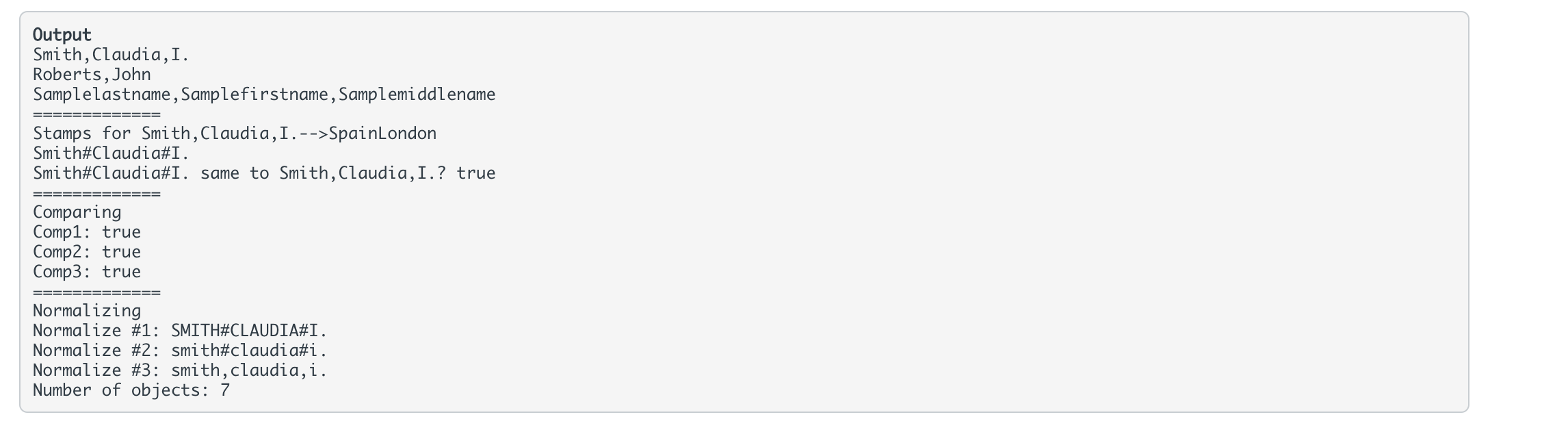 package programs; / * * * This class represents a