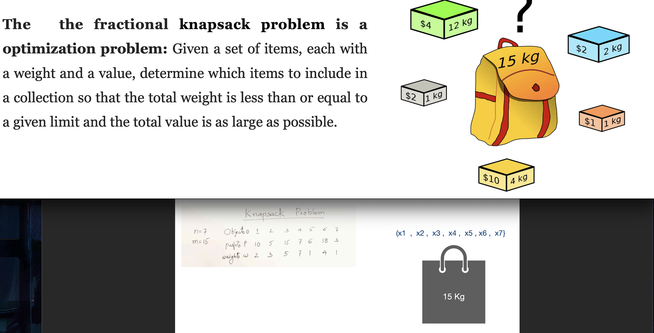 Prove Correctness of Greedy Algorithm of Knapsack