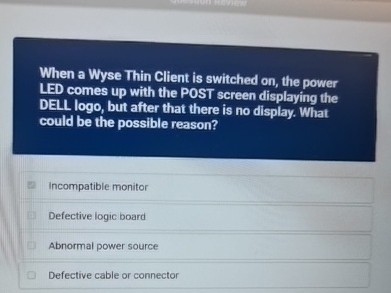 When a Wyse Thin Client is switched on , the
