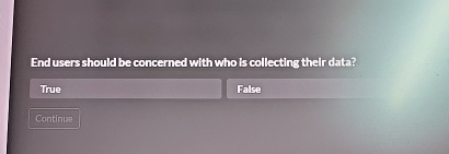 End users should be concerned with who is