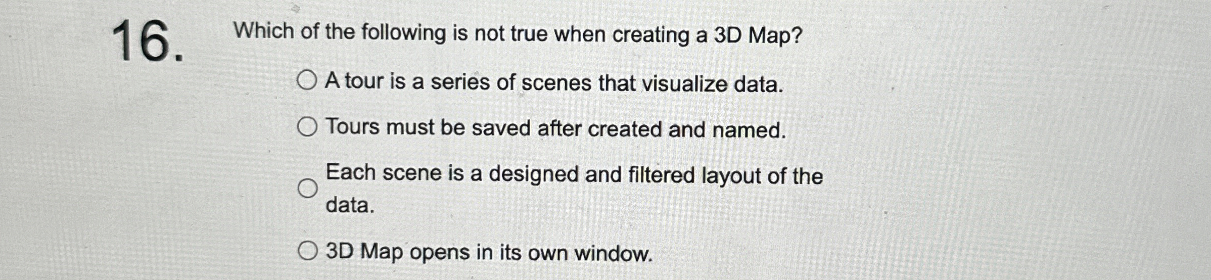 Which of the following is not true when creating