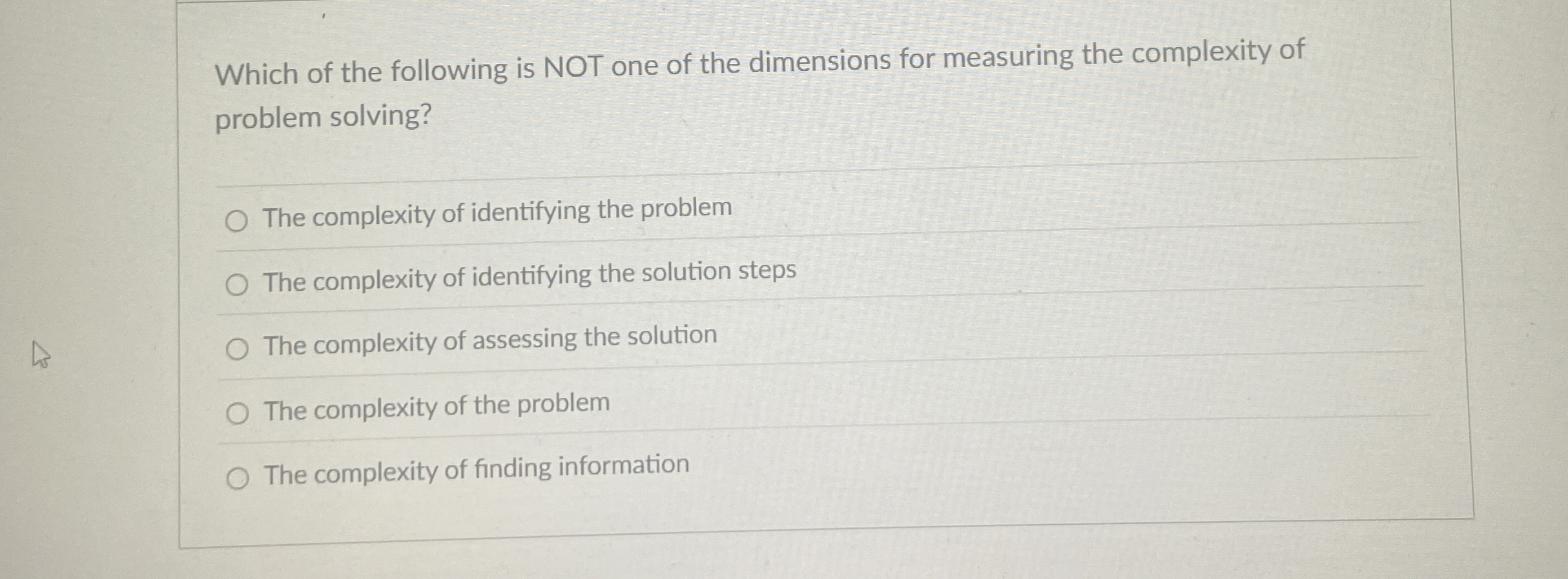 Which of the following is NOT one of the