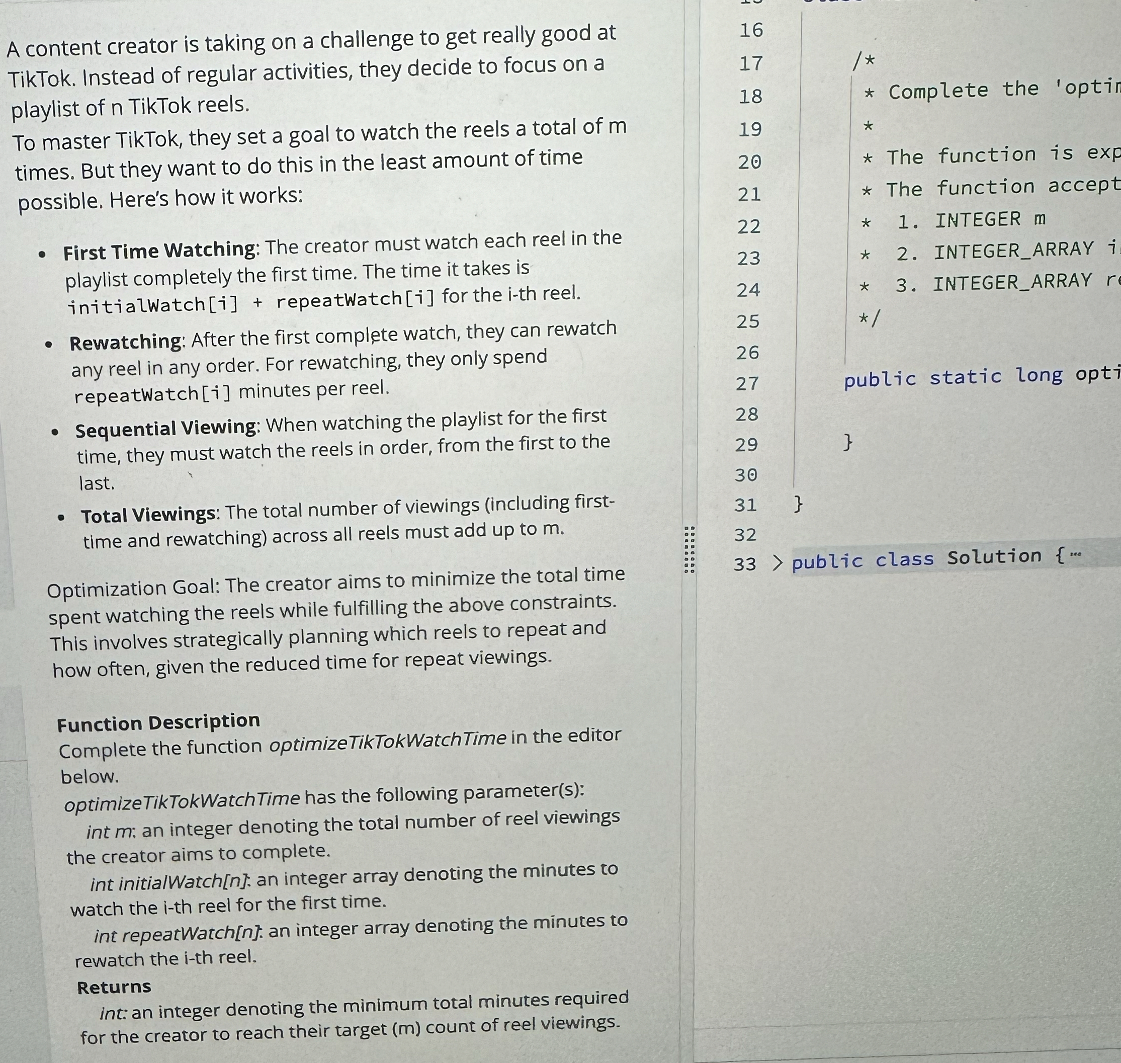 A content creator is taking on a challenge to get