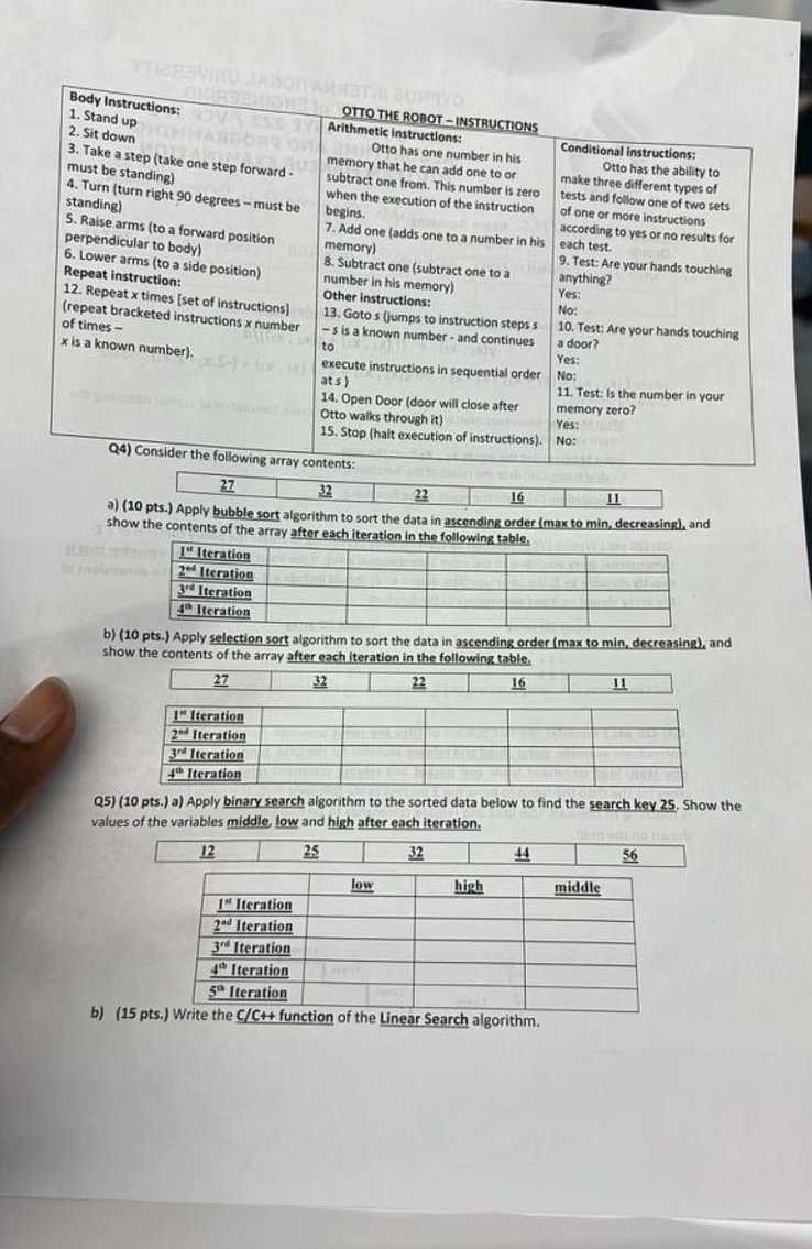 OTTO THE ROBOT - INSTRUCTIONS