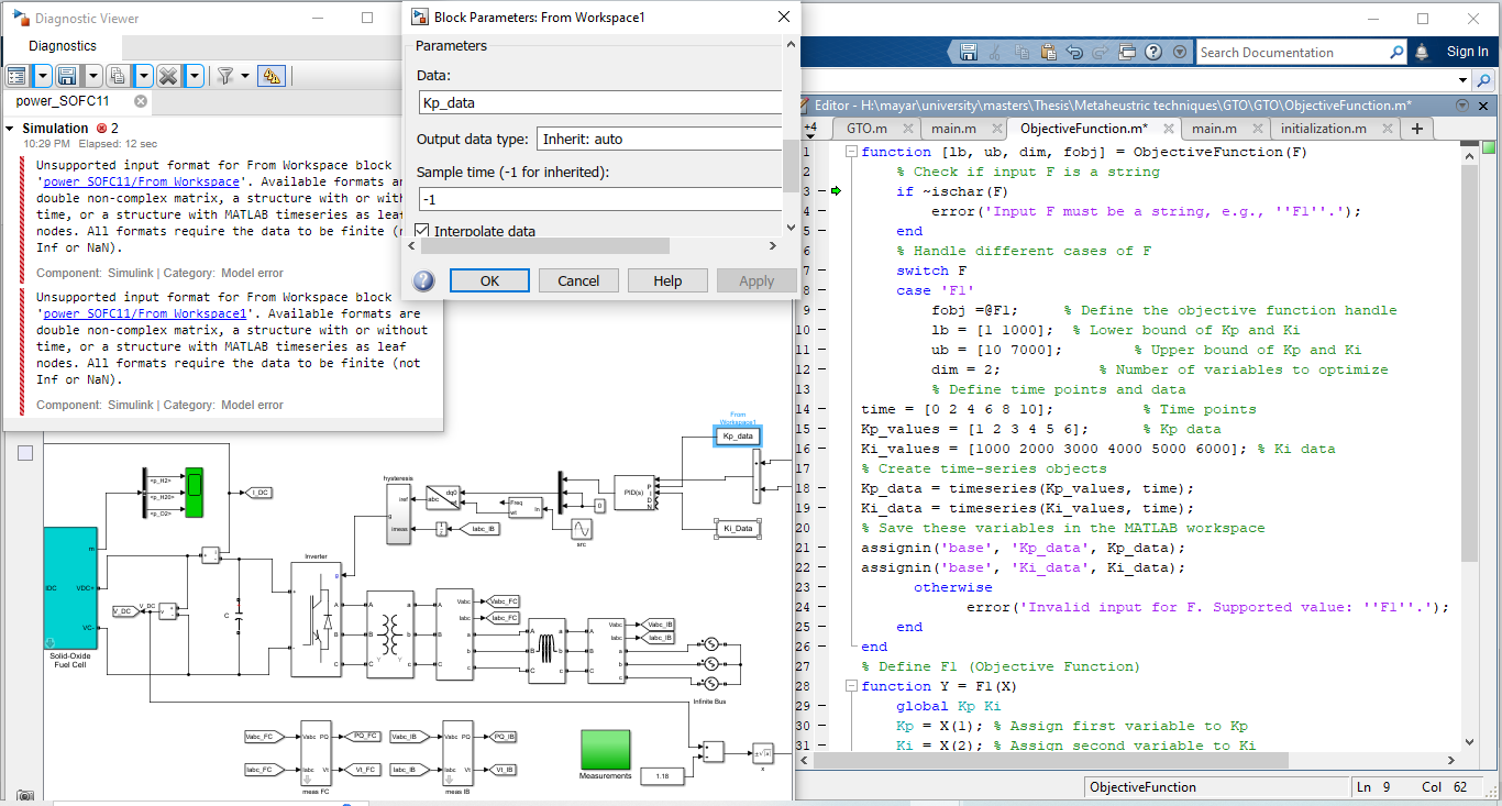 my model is representing a fuel cell connecting