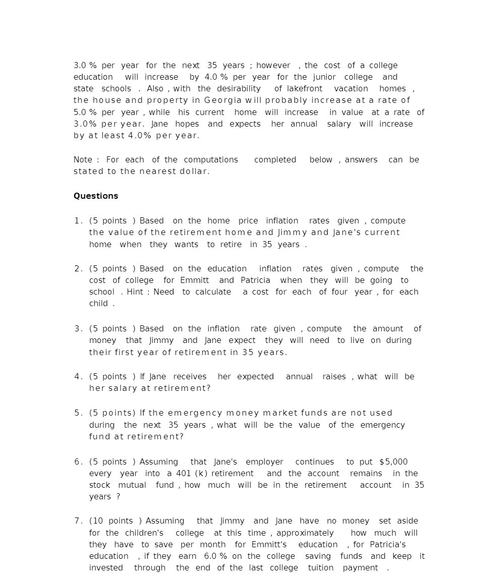 3.0 % per year for the next 35 years ; however ,