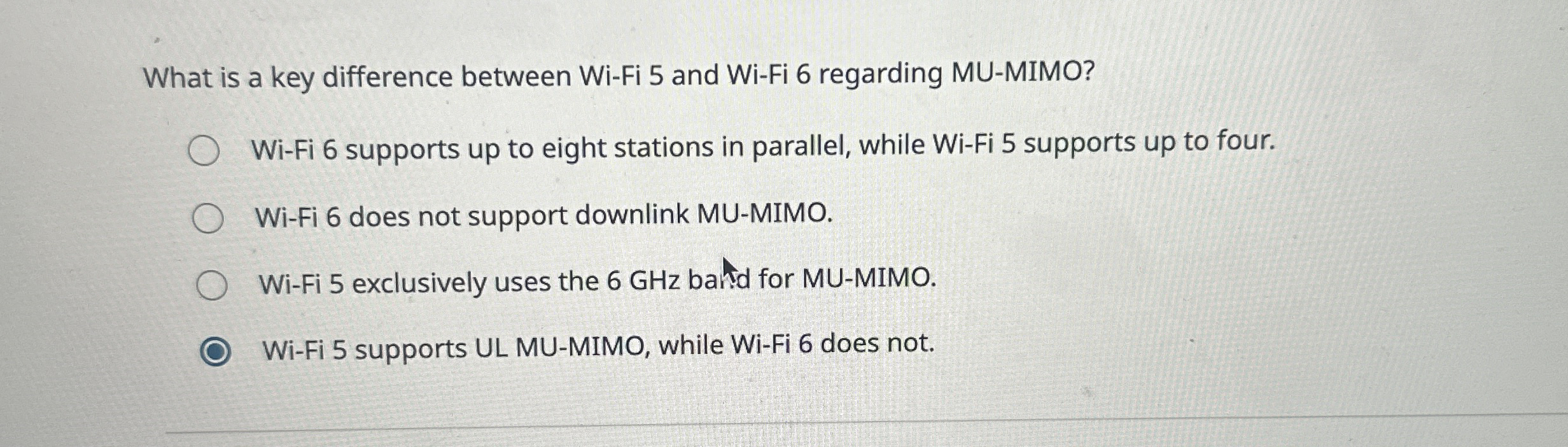 What is a key difference between Wi - Fi 5 and Wi