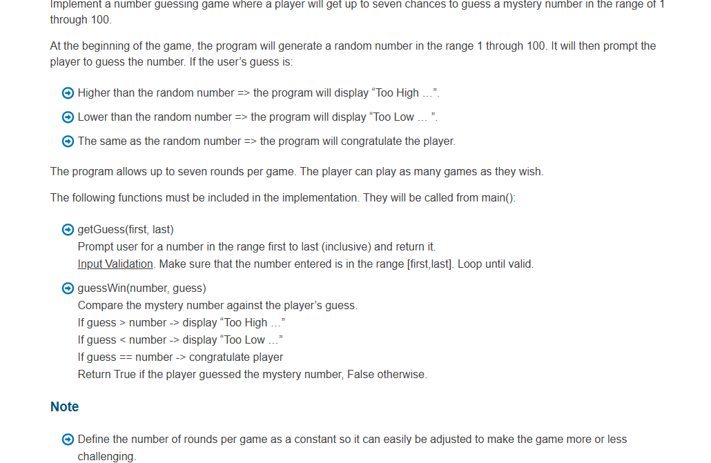 Write a Python Code Implement a number guessing