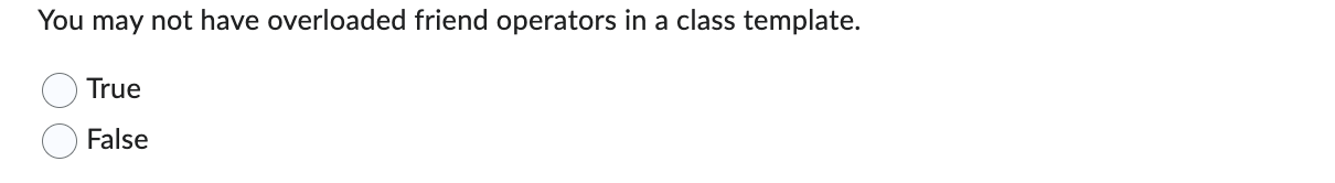 You may not have overloaded friend operators in a