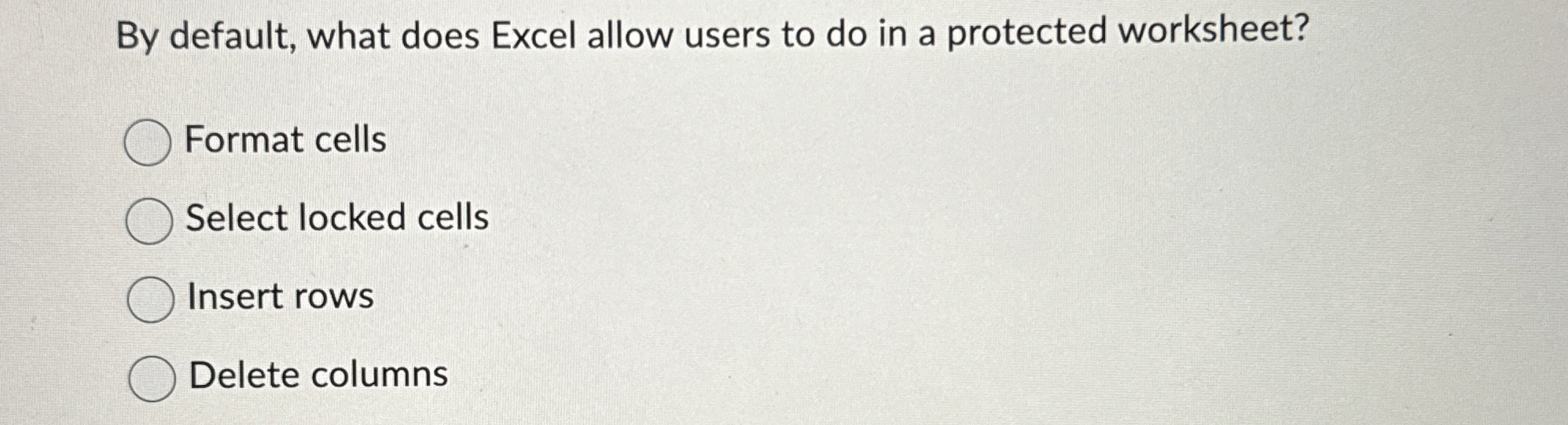 By default, what does Excel allow users to do in
