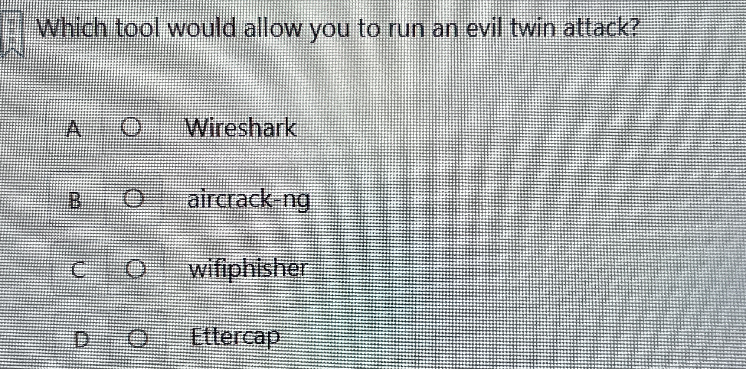 Which tool would allow you to run an evil twin