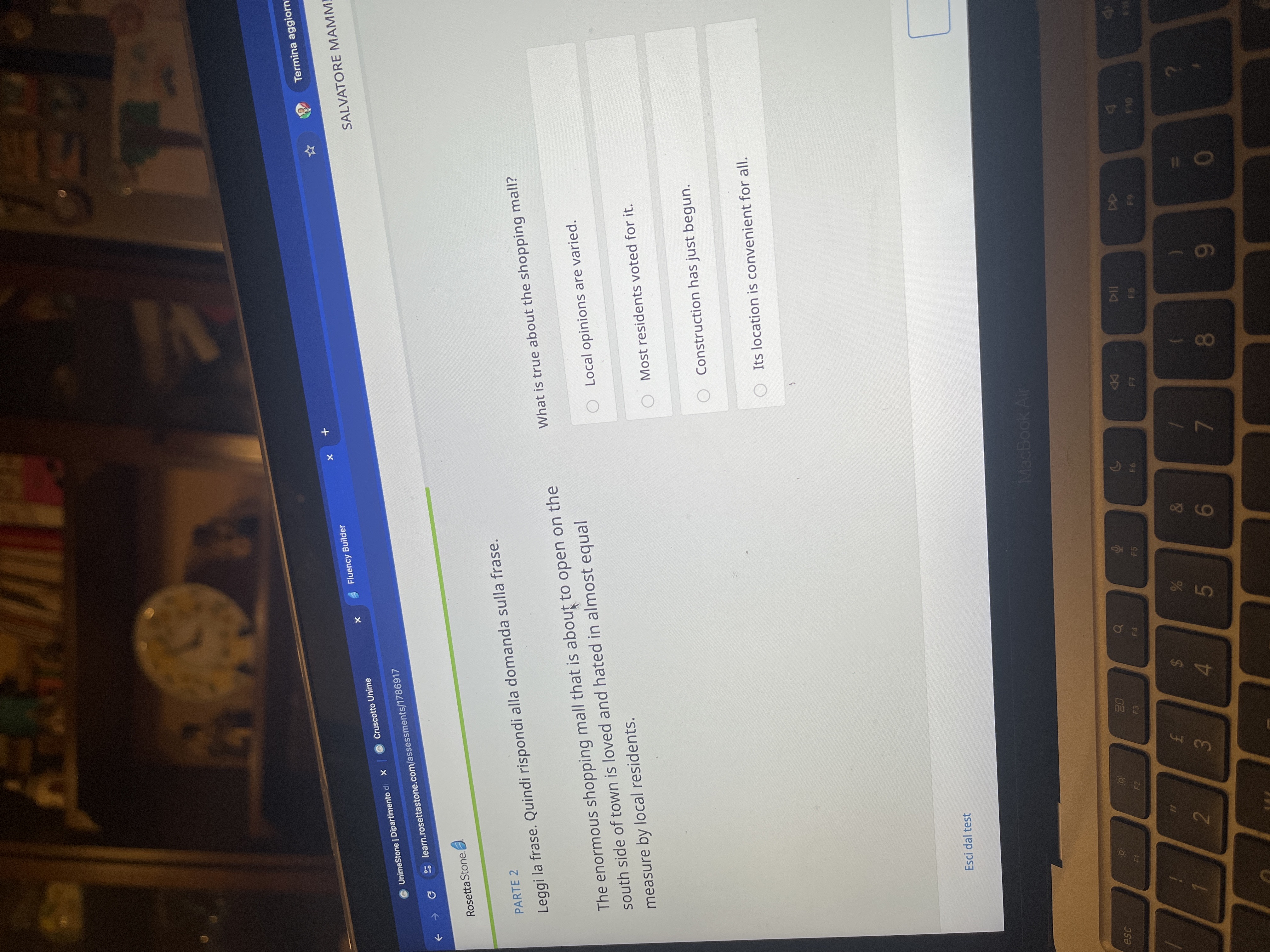 RosettaStone. PARTE 2 Leggi la frase. Quindi