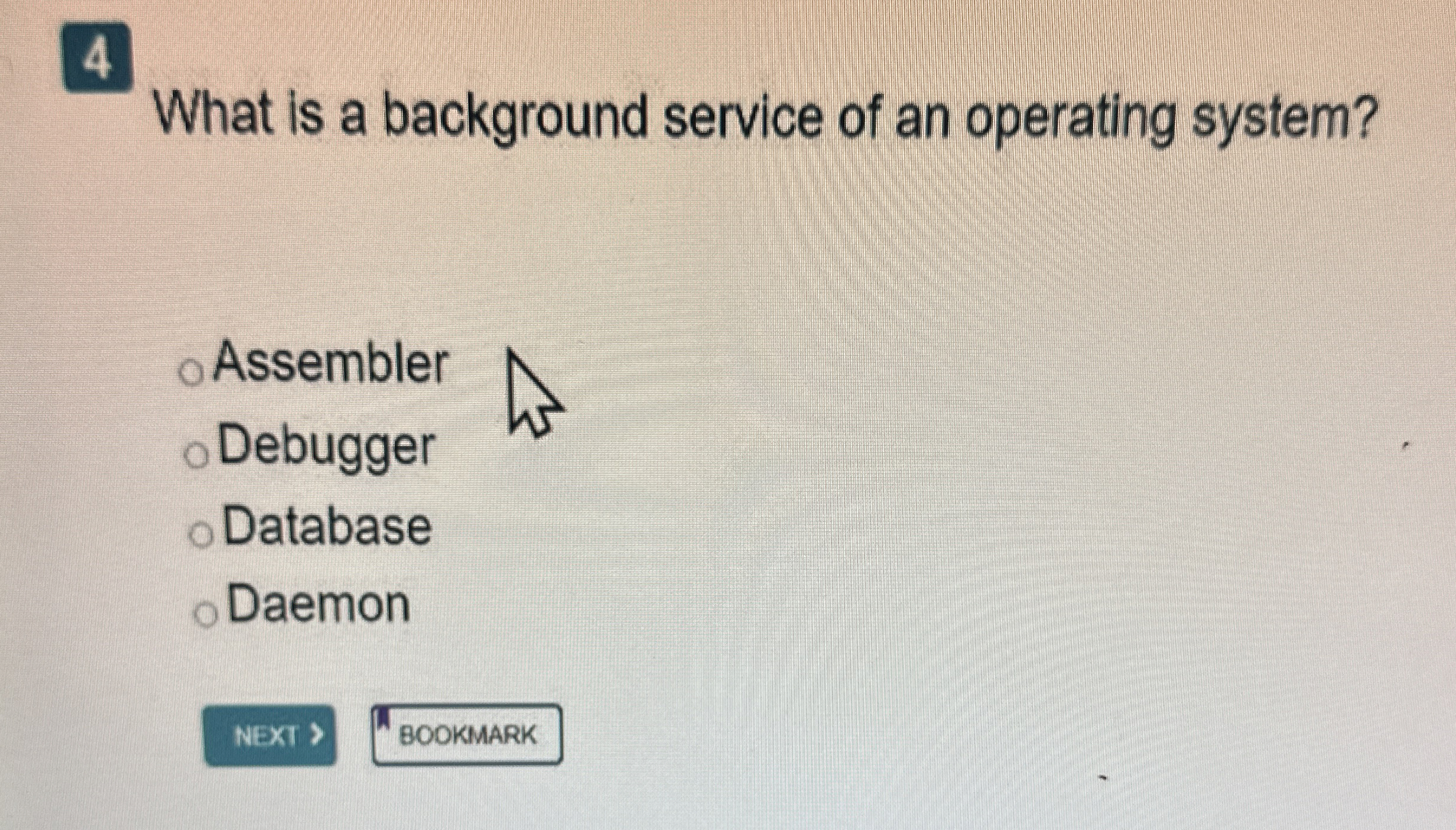 4 What is a background service of an operating