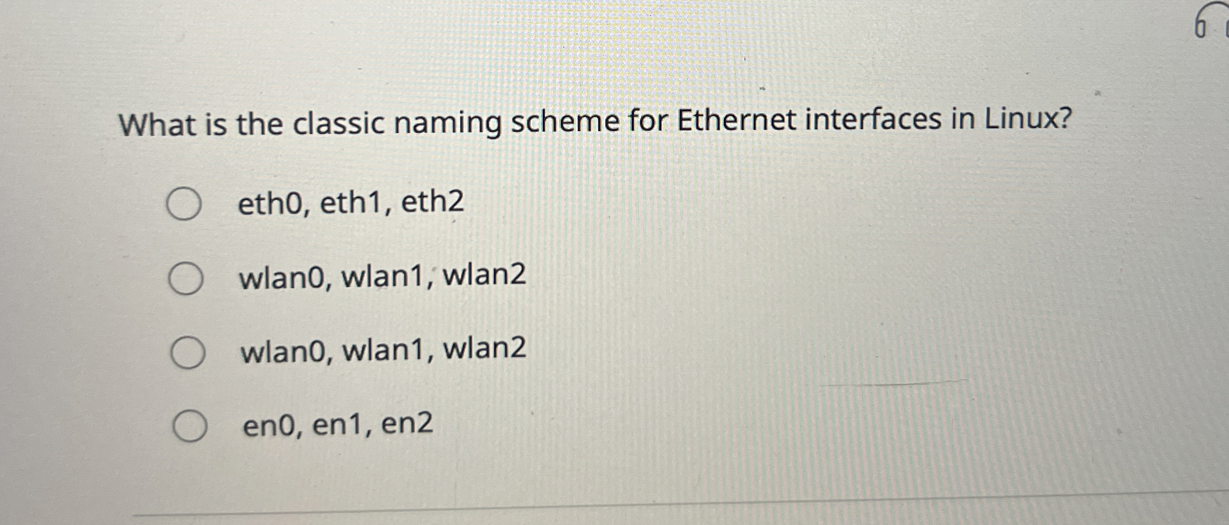 What is the classic naming scheme for Ethernet