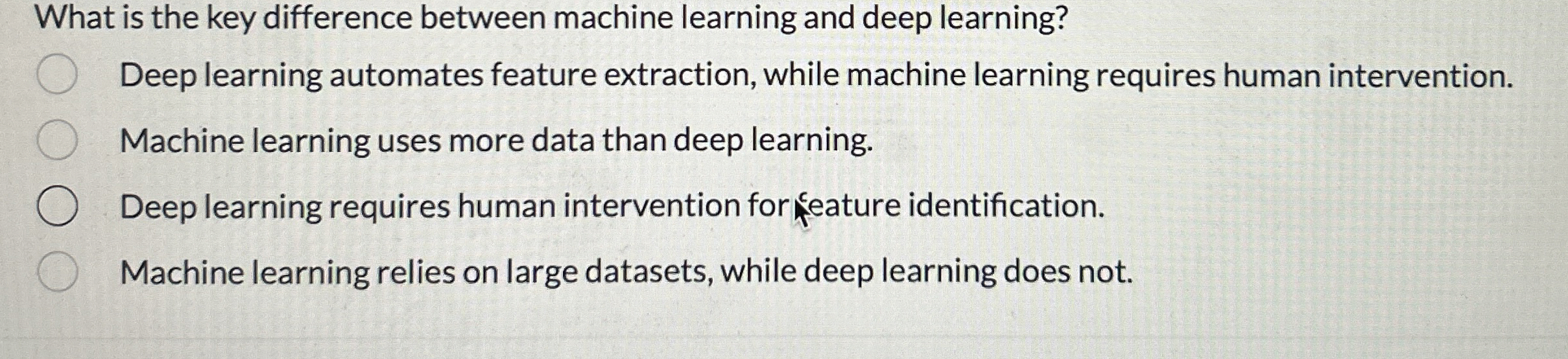 What is the key difference between machine