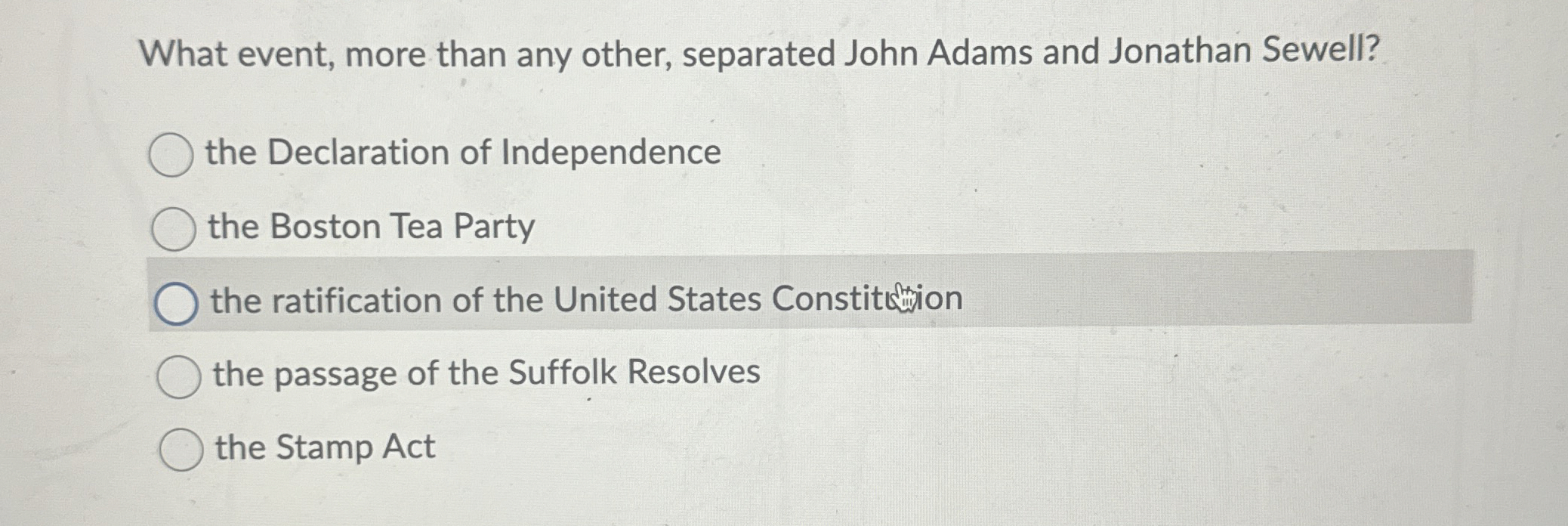 What event, more than any other, separated John