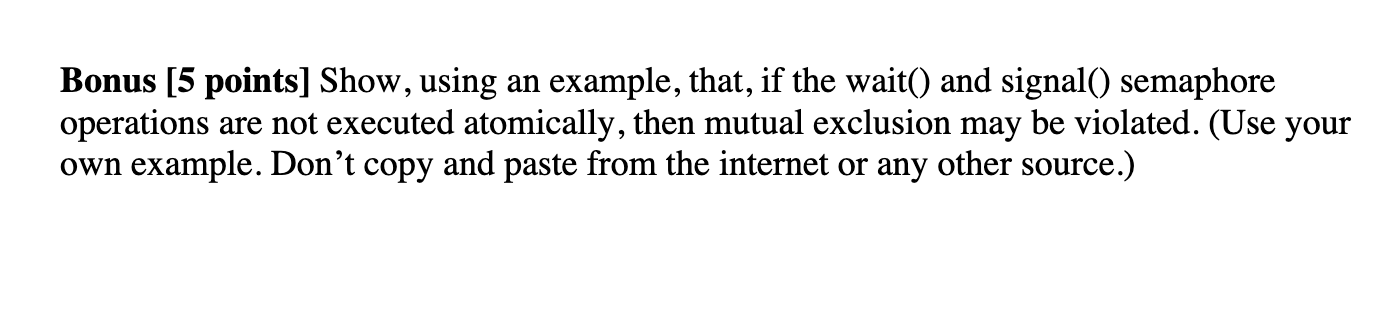 Bonus [ 5 points ] Show, using an example, that,