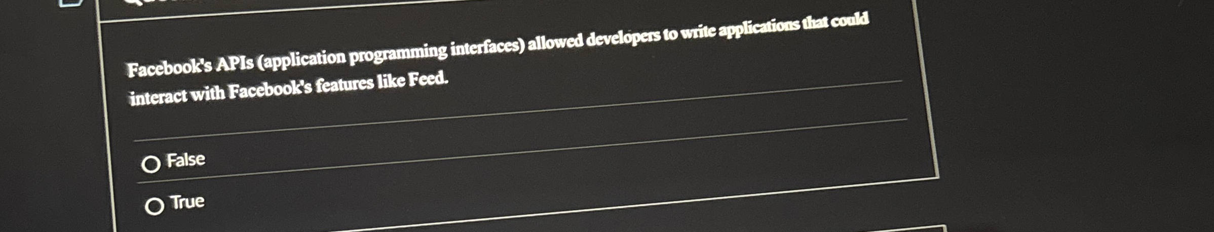 Facebook's APIs ( application programming