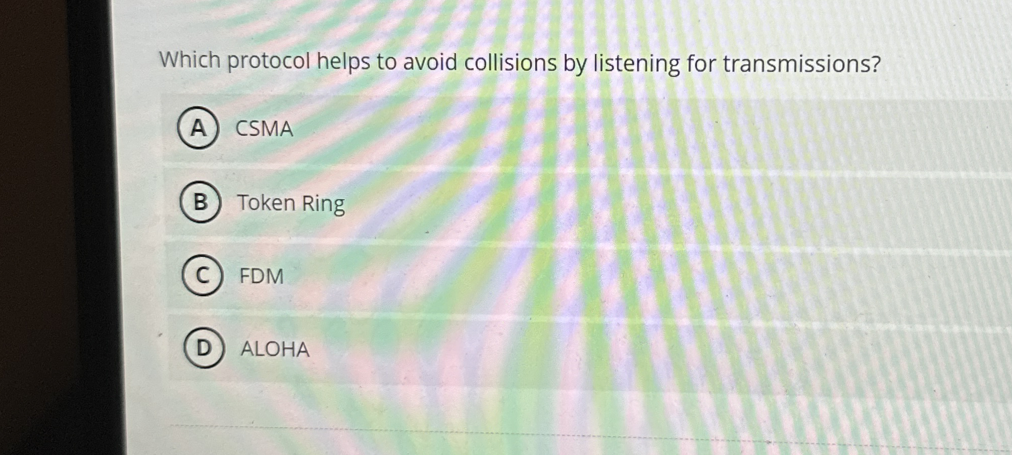 Which protocol helps to avoid collisions by