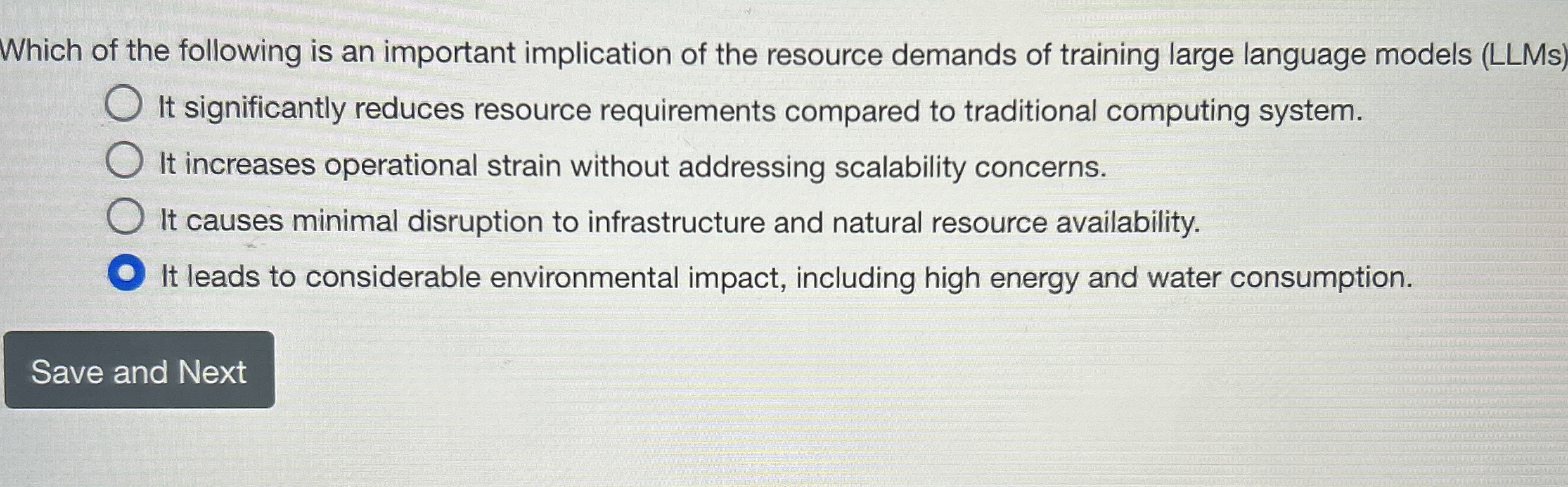 Which of the following is an important