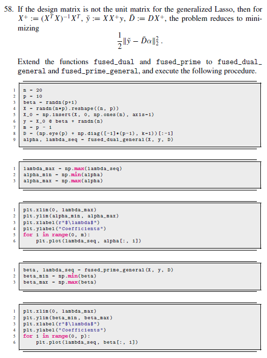 If the design matrix is not the unit matrix for