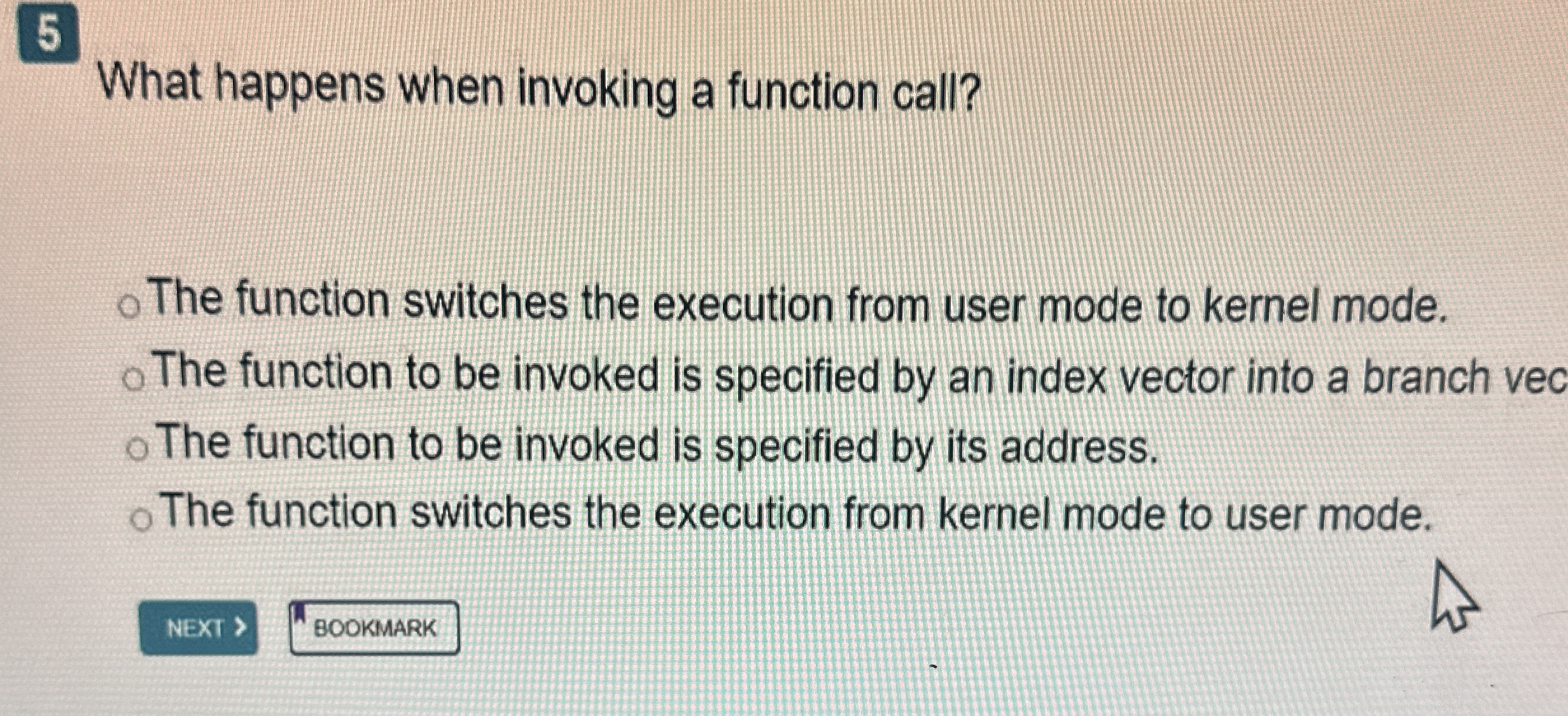 5 What happens when invoking a function call? The