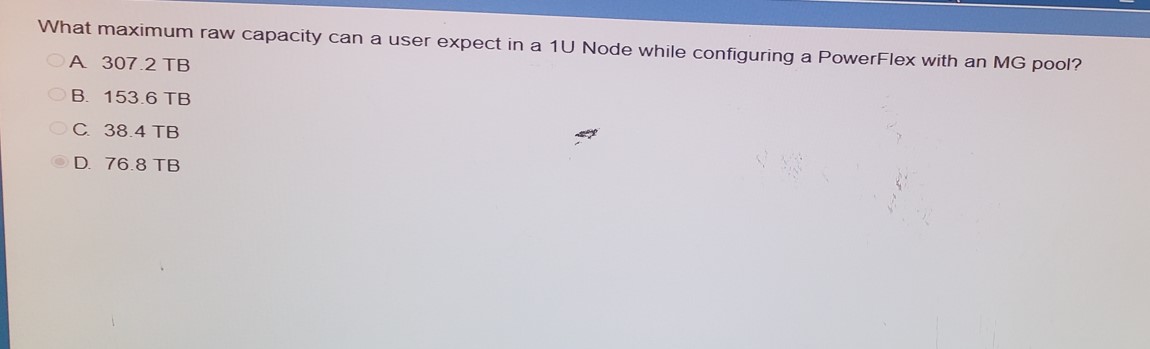 What maximum raw capacity can a user expect in a