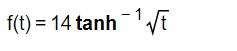 code class = "asciimath" > f ( t ) = 1 4 tanh ^ (