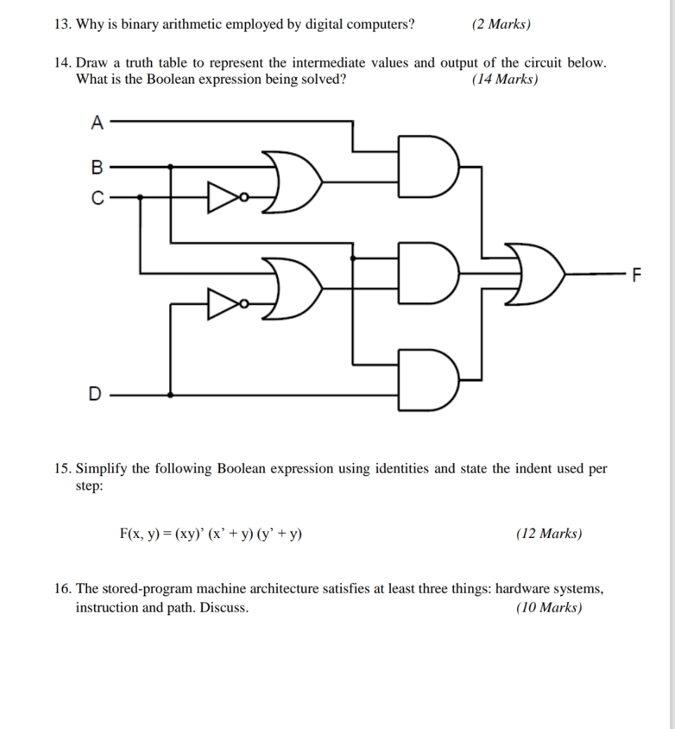Why is binary arithmetic employed by digital