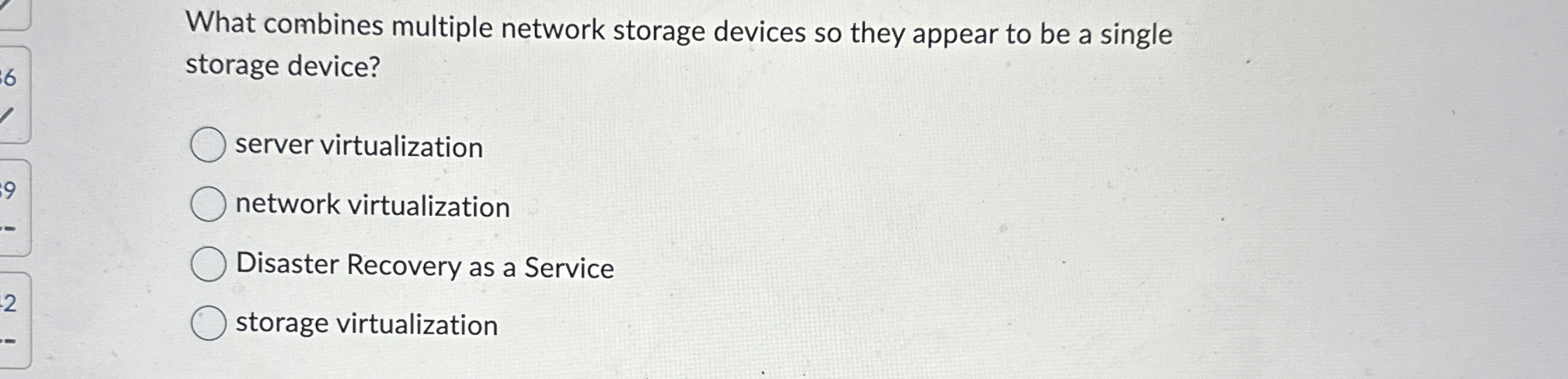 What combines multiple network storage devices so