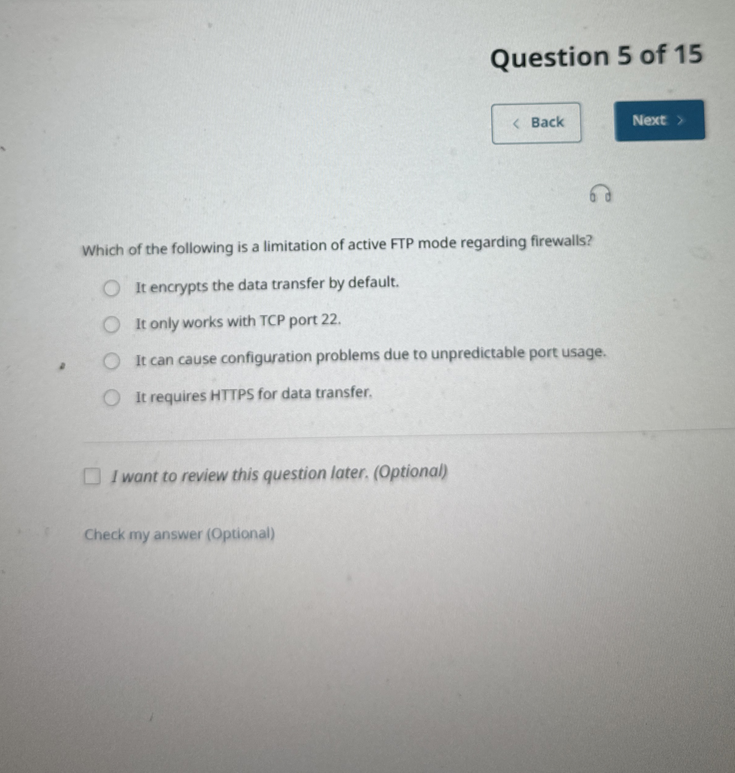 Question 5 of 1 5 6 Which of the following is a