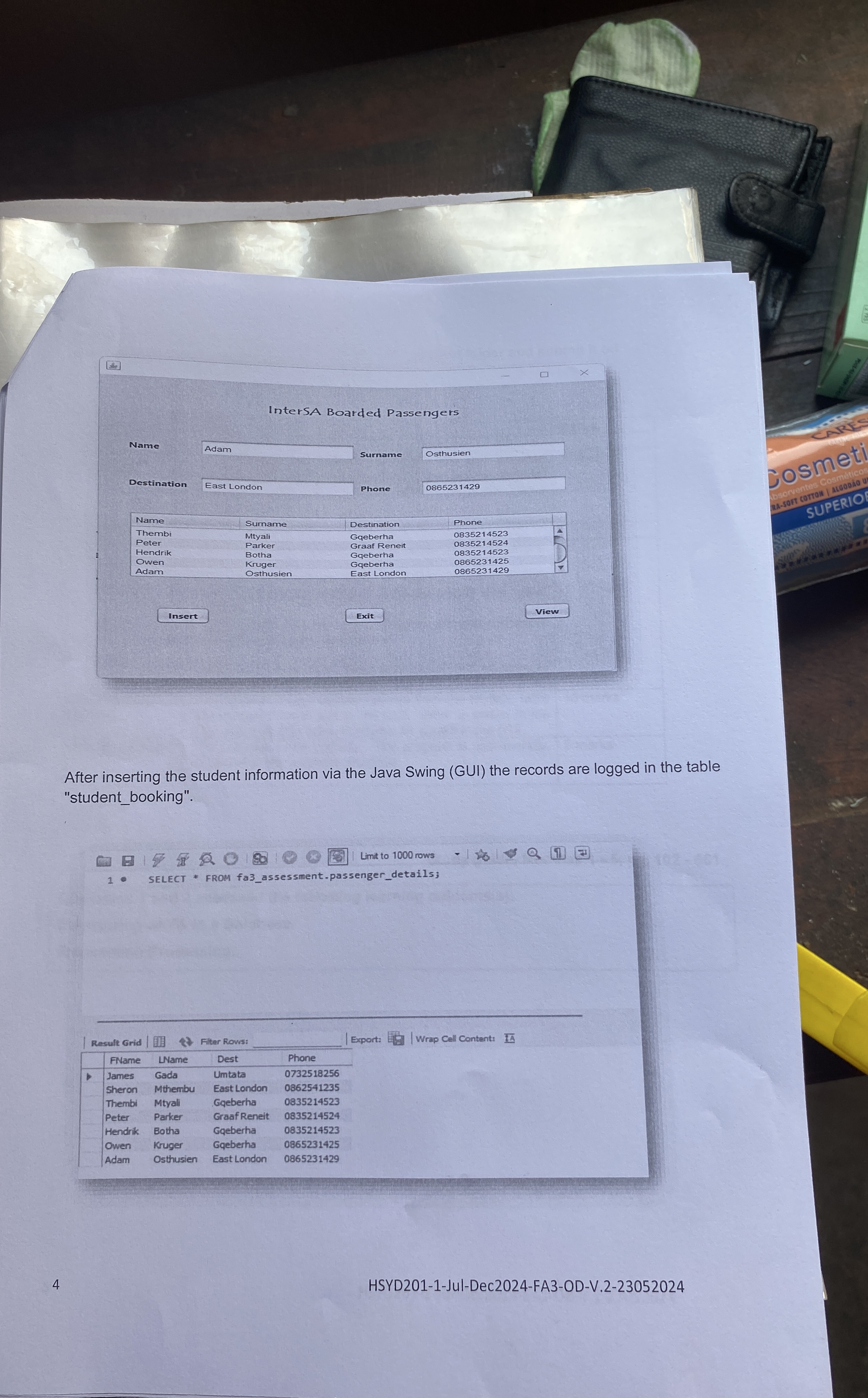 Question 1 InterSA is a bus company that offers