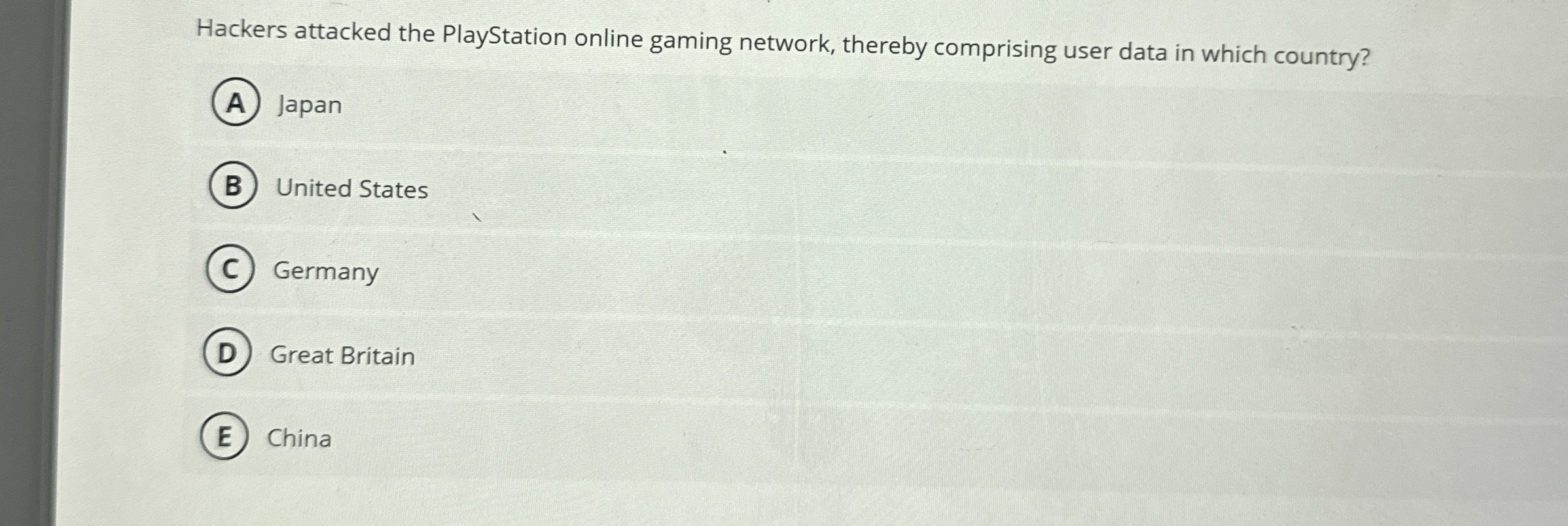 Hackers attacked the PlayStation online gaming