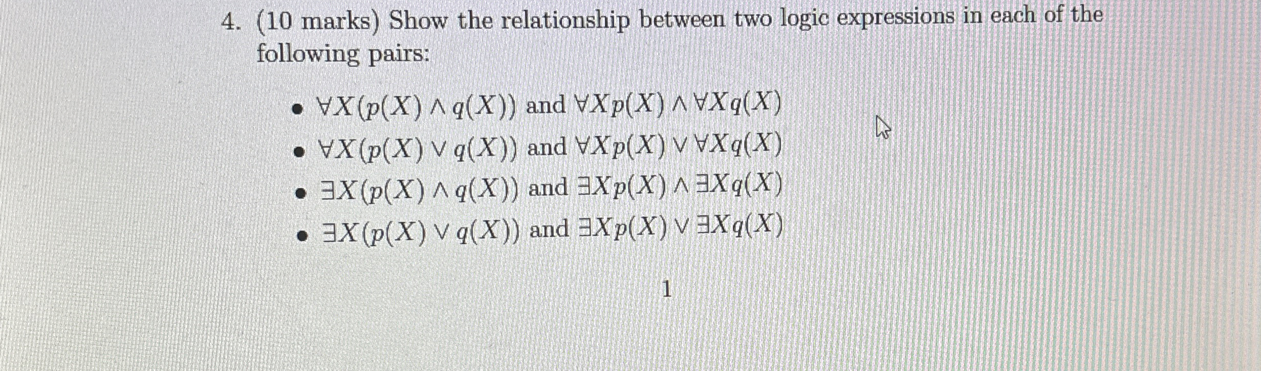 ( 1 0 marks ) Show the relationship between two