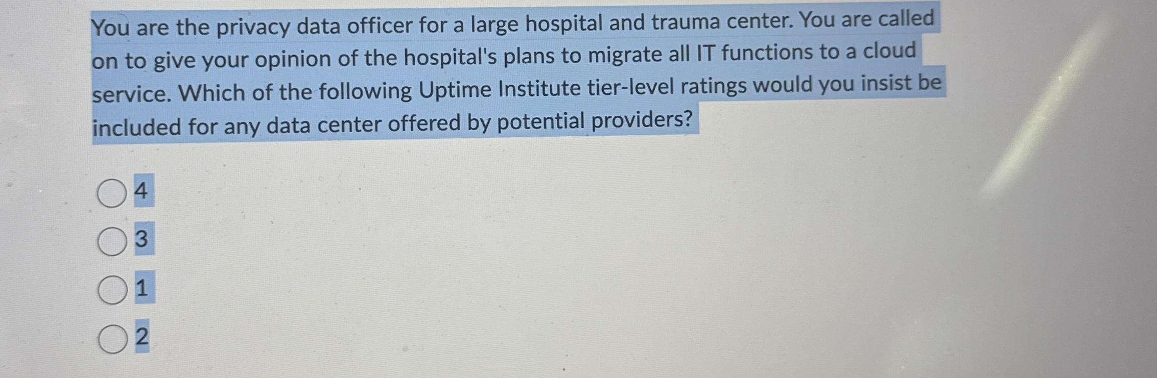 You are the privacy data officer for a large
