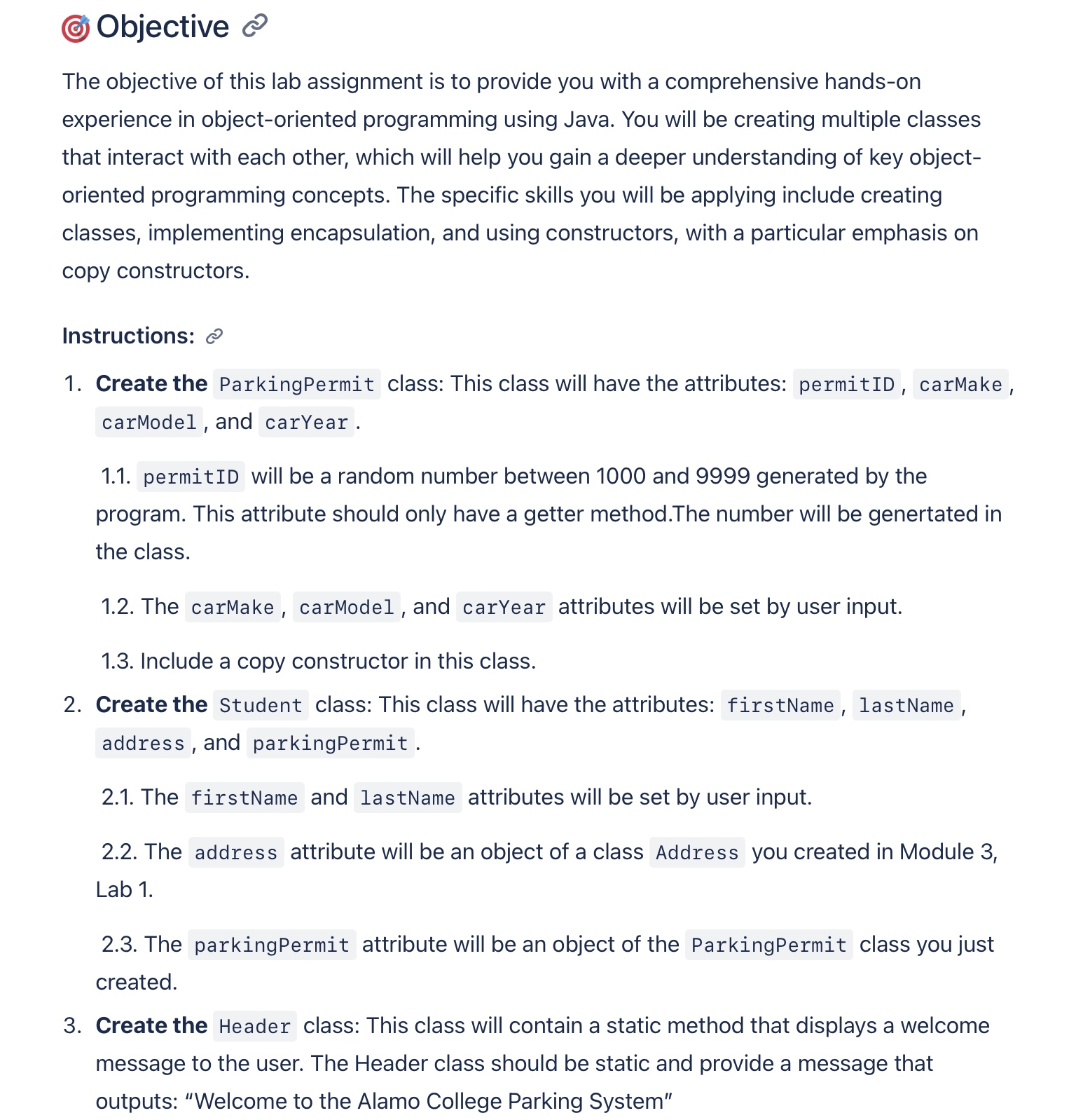 Objective: The objective of this lab assignment