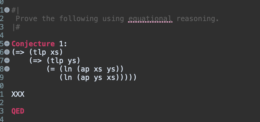 I have attached an example conjecture for